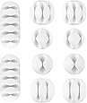 U-horizon Kabelclips Selbstklebend - 9-tlg. Set In Weiß Für Kabellose Schreibtische