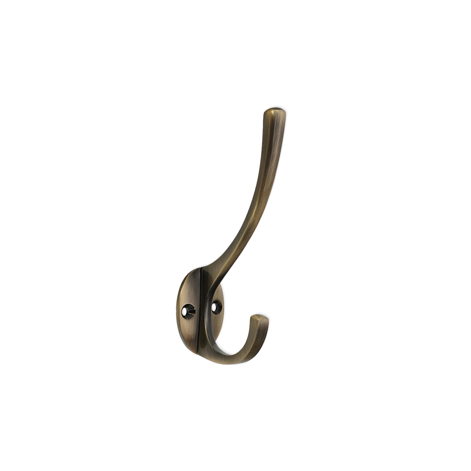 Infinity Decor Victorian Style Solid Brass Wall/Door Mounted Coat Hooks for Hanging Hat, Clothes, Scarf, Key, Robe, Bag in Antique Brass 115mm- Heavy Duty with Premium Quality