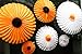 6-Piece Sunflower and Daisy Flower Theme Decorations Tissue Paper Fan Party Supplies Perfect for Classroom Baby Shower Wedding Birthday Backdrop Garland (Two 24 inch, Two 16 inch, Two 9.5 inch.)