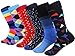 Marino Mens Dress Socks - Fun Colorful Socks for Men - Cotton Funky Socks - 6 Pack - Cool Collection - 13-15