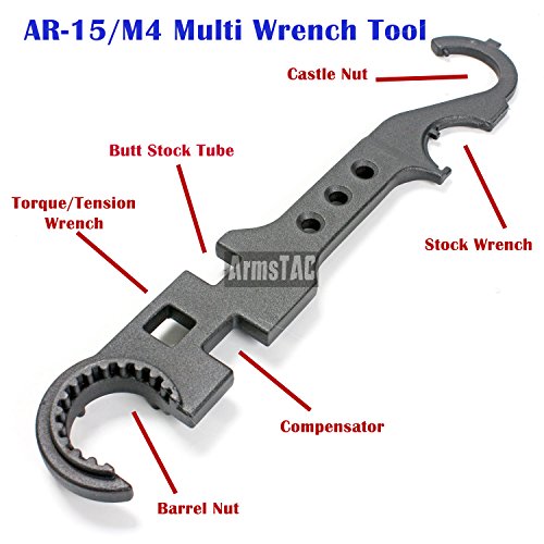 ArmsTAC AR15/M4 Steel Armorer's Wrench for Removal and Installation of