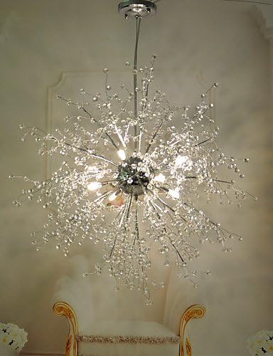 SDYJQ Moooi Style Firework LED Pendant Lights Stainless Steel GDNS Dandelion , white-220-240v #1956 [Energy Class A++]