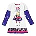 Novatx Wave Point Cotton Long Sleeve Baby Girl Clothes H3660 Cream and Grey (4/5y, cream)