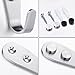 Deezio Extra Strong Stainless Steel Screw Single Hooks, Coat Hooks, Hat Hooks, Wall Hooks, Bath Towel Hook, Kitchen Hooks, Heavy Duty Wall Mount Hooks (Pack of 10)