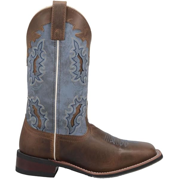 Bottes De Cowboy Laredo Dionne Femme - Marron - Bout Carré - Taille 8 - Neuves