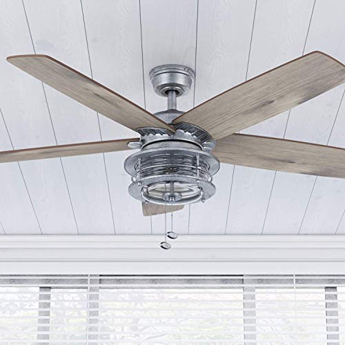 Honeywell Ceiling Fans 5163201 Foxhaven Ceiling Fan, 52, Galvanized