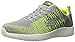 Skechers Sport Men's Burst in the Mix Oxford,Light Gray/Lime,11.5 M US