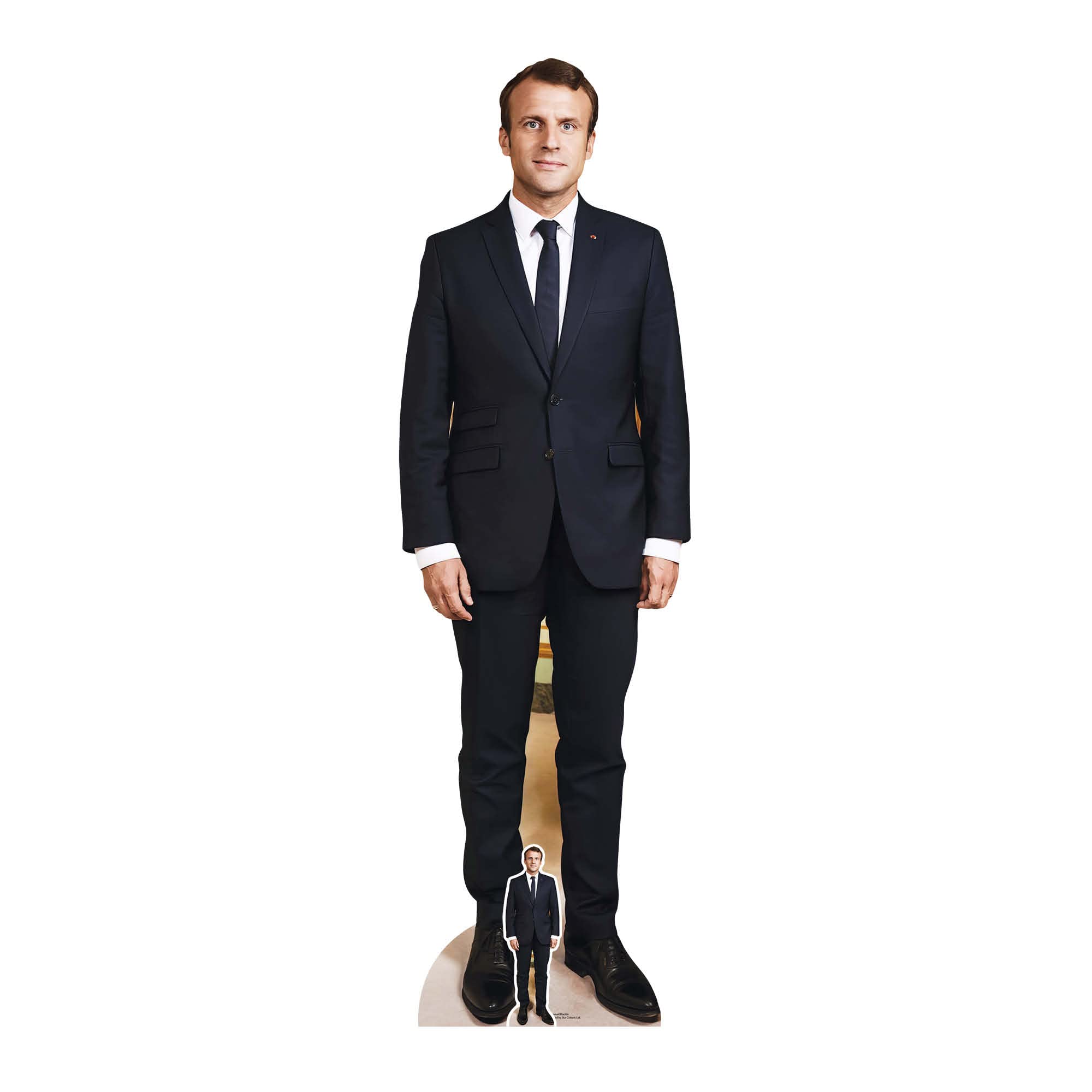 Star Cutouts SC4076 Emmanuel Macron French President France Lifesize Cardboard Cutout with Free Mini