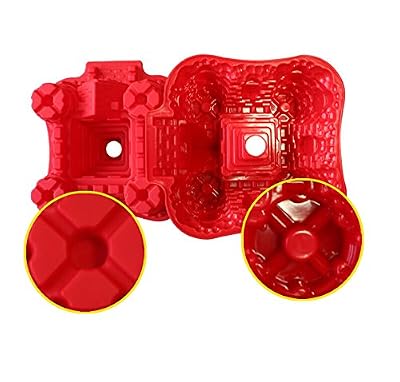 Easting Castle Shape Candy Making Silicone Mold Cake Decoration Mould Fondant Chocolate Small Pastry Tool