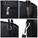 LINGTOM 3 pieces Lady Womens PU Leather Shoulder Bags Top Handle Cross Satchel Handbag Set,Black
