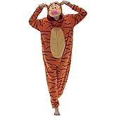 COSUSKET Snug Fit Unisex Adult Onesie Pajamas, Flannel Cosplay Animal One Piece Halloween Costume Sleepwear Homewear