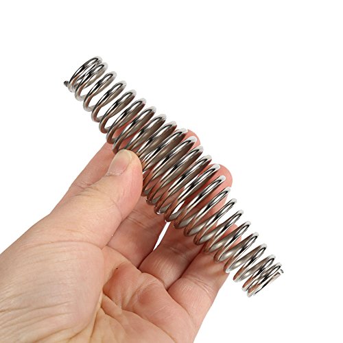 EUGNN BBQ Pit Grill Handle Spring Stainless Steel Spring Stove Handle BBQ Pit Accessories Handle Spring for Wood Furnace Coal Stove Pellet Boilers Pad Smoker Kitchen Outdoor(140 mm) - Thumbnail 3