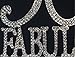 50 Cake Topper - Premium Silver Metal - 50 and Fabulous - 50th Birthday Party Sparkly Rhinestone Decoration Makes a Great Centerpiece - Now Protected in a Box