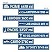 Beistle S54151AZ3, 12 Piece Travel Street Sign Cutouts, 4'' x 24''