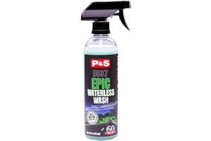 P & S PROFESSIONAL DETAIL PRODUCTS P&S Professional Detail Products Epic Waterless Wash – No-Water Car Cleaner, Polymer Gloss Intensifier, Safe on Paint, Metal & Glass, Quick Detailer & Wax Alternative, 1 Pint