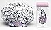 Dry Divas Designer Shower Cap For Women - Washable, Reusable - Large Bouffant Cap With Vintage Jeweled Brooch (I Heart U)