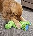goDog Dinos Bruto with Chew Guard Technology Durable Plush Dog Toy, Large, Green
