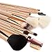 amoore Makeup Brushes 12pcs Makeup Brush set Makeup Brush with Case Foundation Brush Powder Brush