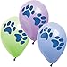 6 count Puppy Dog Paw Print Party Balloons
