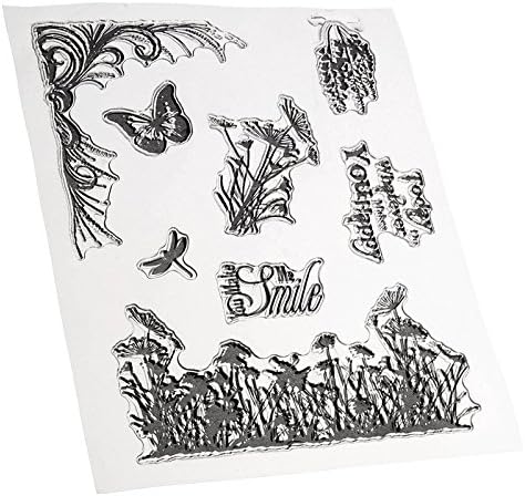 Designs Romantic Bird Language Grass Transparent Clear Stamp Seal For Scrapbooking Photo Album Diary Card Making DIY Decoration Kids Christmas Birthday Valentines Day Fun Supplies