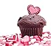 Silicone Mini Muffin Pan and Valentine Cupcake Maker 24 Cup, Red, Plus Muffin Recipe Ebook