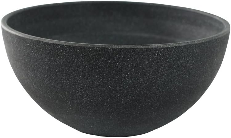 TS Pflanzschale, Cera-Mix Pflanzgefäß Nova, frostbeständig und leichtgewichtig, blackwash, 26x26x13 cm, 136499