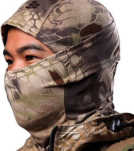 FIREBIG Woodland Camouflage Balaclava Full Face mask Ninja hood Millitary Camo