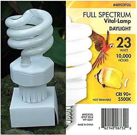 Full Spectrum Pet Light Bulb VITA-Light Great for Birds & Reptiles. UVA & UVB