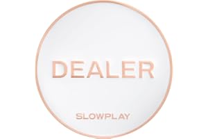 SLOWPLAY Godel Casino Grade Pro Dealer Button for Texas Holdem Poker, Large Presence, Luxury Poker Accessories, Zinc Alloy Ma