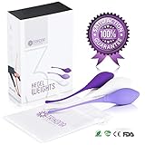 Premium Kegel Weights Kit – Body Safe Silicone Kegel Balls for Pregnancy, Bladder Control, Pleasure – Set of 3 Exercise Weights for Beginners & Experts to Strengthen Pelvic Floor Muscles by Trikona.