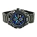 CURREN Analog Blue Hands & Details in Dial Black Band Men Watch