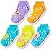 Nickelodeon girls Bubble Guppies 5 Pack Shorty Casual Sock, Assorted Sherbet, Shoe Size 4-8 US