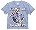 Marvel Boys' Little Boys' Captain America T-Shirt, Light Blue Heather, 7