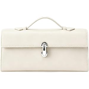 DesKimdo Women Evening Clutch Handbag Satchel Top Handle Purse | PU Vegan Leather, Hand Carry, Formal, Dressy, Twist Lock, Vi