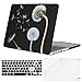 MOSISO Plastic Pattern Hard Case Only Compatible MacBook Pro (W/O USB-C) Retina 13 Inch (A1502/A1425)(W/O CD-ROM) Release 2015/2014/2013/end 2012 & Keyboard Cover & Screen Protector, Black Dandelion