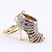 Crystal Rhinestone Diamante High Heel Shoe Decoration Chain for Phone Car Bag Key Ring keychain Charm Gift - Perfect for Women Ladies Girls' Phone Key Bag Multi-colored