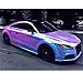HOHO Holographic Rainbow Neo Chrome Car Vinyl Wrap Bubble Free Sticker Film 54