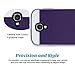 ULAK Galaxy S4 Case, S4 Case - Hybrid Slim Hard Back Case Cover Rubber Bumper 2in1 Rigid Plastic Shell + TPU Daul Layer w/Card Storage for Samsung Galaxy S4 I9500 (Purple/Purple)