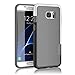 TILL Galaxy S7 Edge Case, (TM) Ultra Slim 3 Color Hybrid Impact Anti-Slip Shockproof Soft TPU Hard PC Bumper Extra Front Raised Lip Case Cover for Samsung Galaxy S7 Edge G935 5.5INCH [Light Gray]