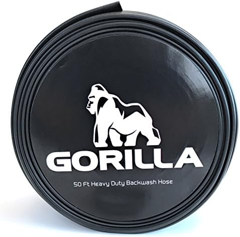 Backwash Hose by GORILLA | For swimming pools and filters | Extra Heavy Duty - Comes with Hose Clamp | Weather and Chemical Resistant
