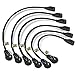 Nekteck 360° Rotating Flat Plug Extension Cord, 1 Foot, 14AWG 3 Prong, Low Profile Right Angle Power Cord Grounded Wire, UL Certified, Black (6 Pack)