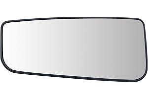 YEPARIE Left Driver Side Heated Lower Mirror Glass Replacement For 2015-2020 Ford F150 2017-2020 Ford F250 F350 - Towing Mirror Convex Side Mirror Glass With Rear Holder