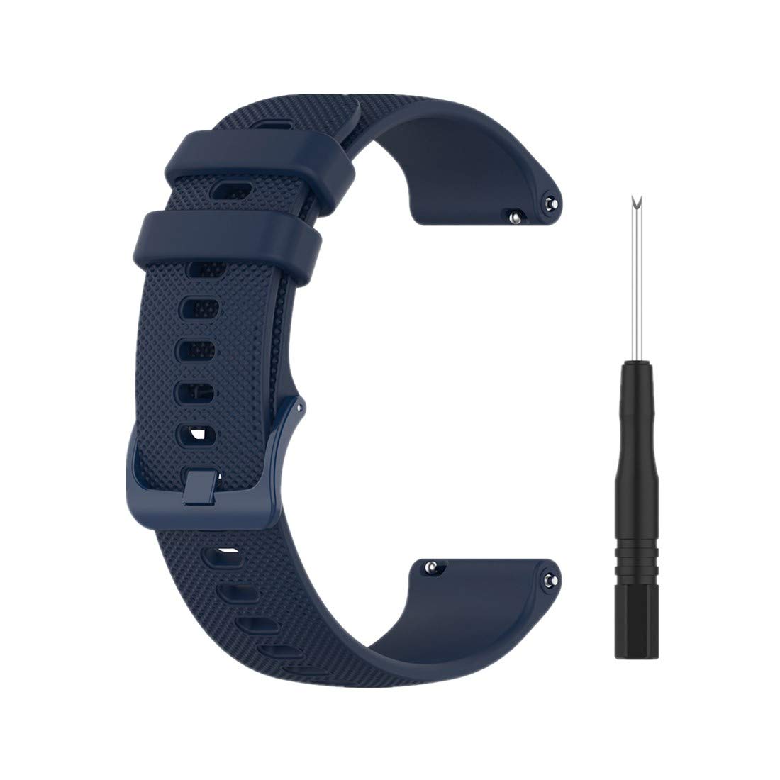 Huwokxix Watch Strap Compatible with Garmin Forerunner 745,Adjustable Silicone Sports Strap Replacement Band for Garmin Forerunner 745 Smart Watch