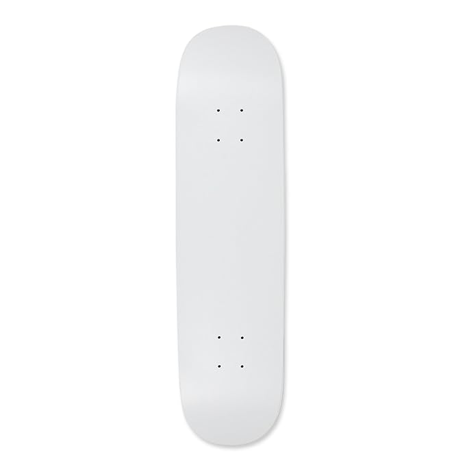 Moose Blank 8" Skateboard Deck (Dipped White) Sports