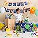 227 Pcs Dinosaur Birthday Party Supplies and Decorations - Serves 16 – Napkins | Utensils | Plates | Invitations | Cake Wrappers & Toppers | Cups | Table Cloth | Birthday Banner