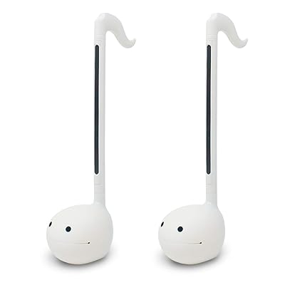Otamatone [Edici&oacute;n en ingl&eacute;s] Sintetizador port&aacute;til de instrumento musical electr&oacute;nico japon&eacute;s de Cube / Maywa Denki de Jap&oacute;n, blanco [Conjunto de 2]