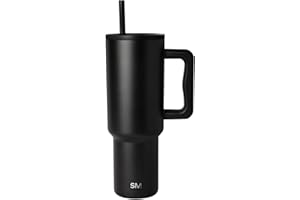 Simple Modern 40 oz Trek Tumbler with Handle and Straw | Insulated Stainless Steel Water Bottle Iced Coffee Cup Travel Mug | 