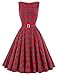 Belle Poque Classy Tea Length Dress Sleeveless Prom Party Dress Floral-23 L BP02