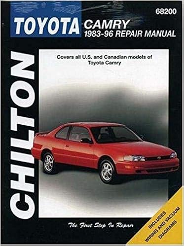 Toyota Camry 1983 96 Repair Manual Chilton S Total Car Care Dawn M Hoch 9780801989551 Amazon Com Books