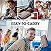 Family Passport Holder RFID-Blocking Travel Wallet Ticket Holder Document Organizer with Zipper for Women & Men, Fits 5 Passports (Large, Grey)